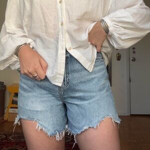 Reformation wilder high rise relaxed Jean Shorts